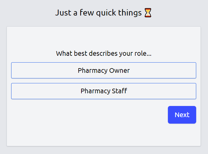 Account Type Selection